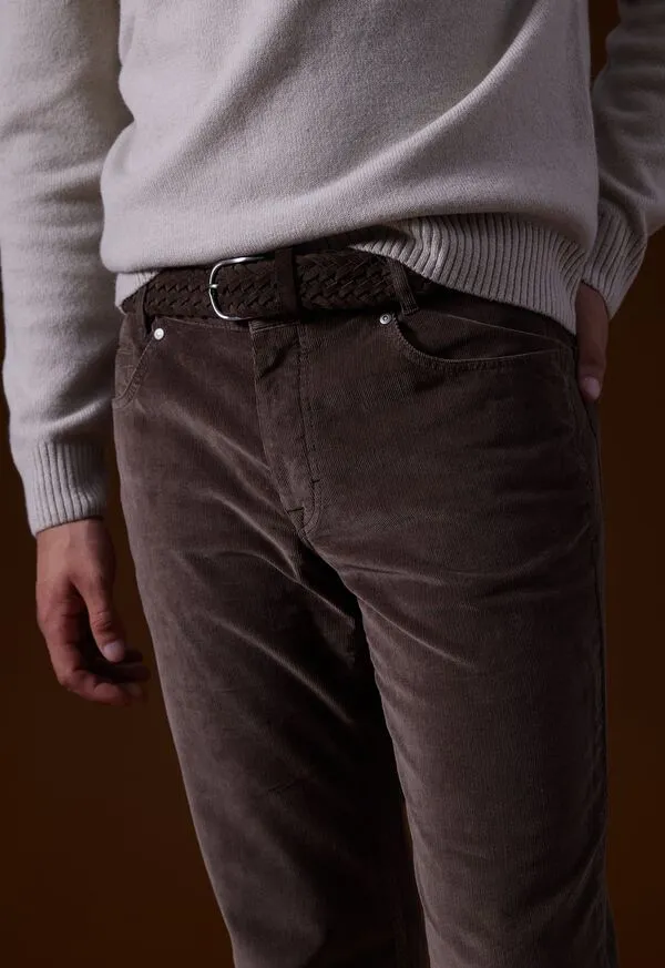 Belts Paulstuart Mens Woven Suede Belt Brown Belts Paulstuart Mens Woven Suede Belt Brown
