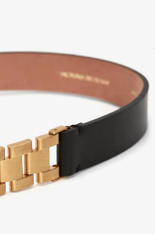 Belts Women Victoria Beckham Watch Strap Detail Belt In Black Belts Women Victoria Beckham Watch Strap Detail Belt In Black