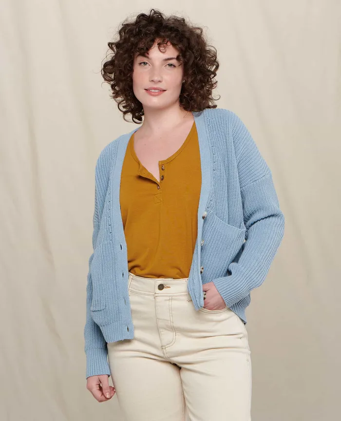 Bianca Cardigan Weathered Blue II Women8217s Sweaters ToadandCo