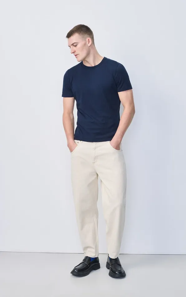 Big Carrot Jeans Snopdog Ecru Men American Vintage Jeans Big Carrot Jeans Snopdog Ecru Men American Vintage Jeans