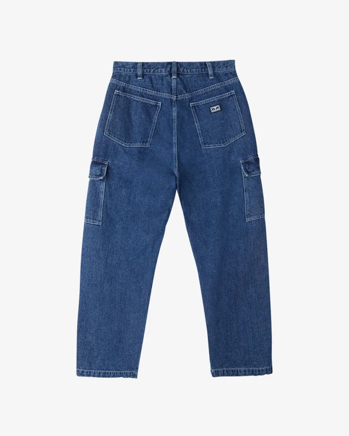BIGWIG CARGO DENIM PANT Stone Wash Men BOTTOMS OBEY Clothing