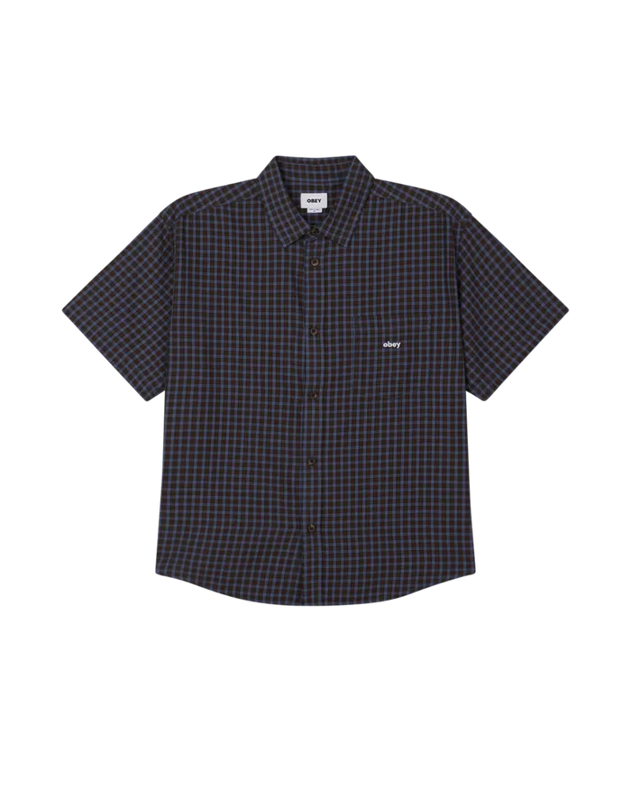 BIGWIG OTIS SS SHIRT Dull Blue Multi TOPS OBEY Clothing Men