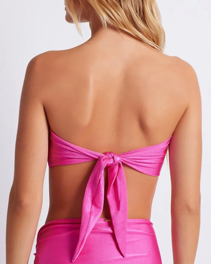Bikinis Women PatBO Bandeau Bikini Top