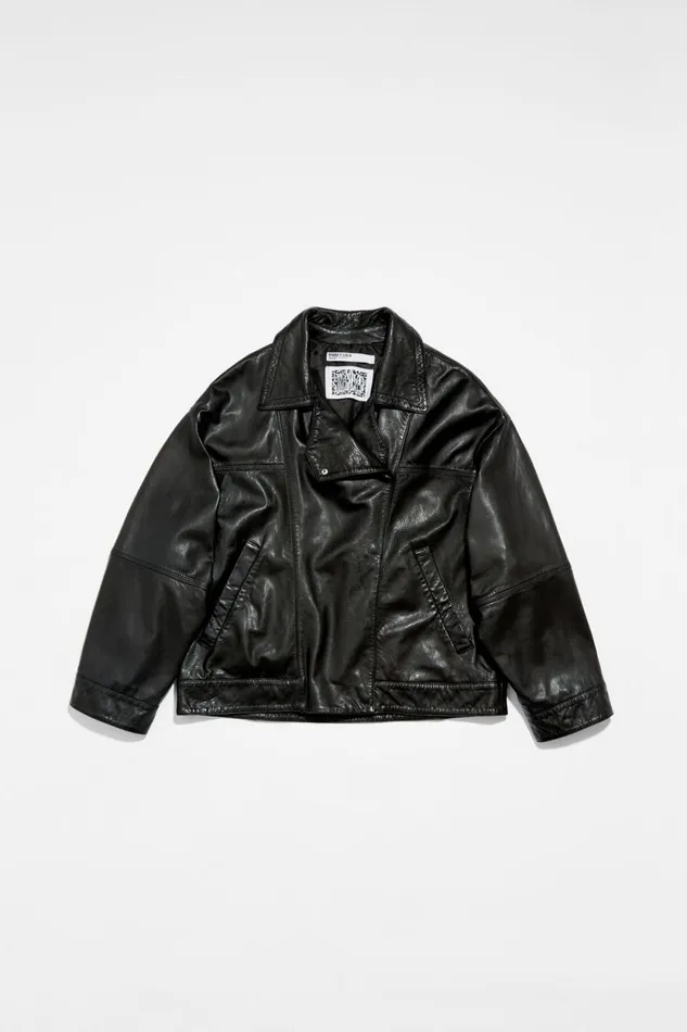 Black Leather Jacket Black Women Bimba Y Lola Party