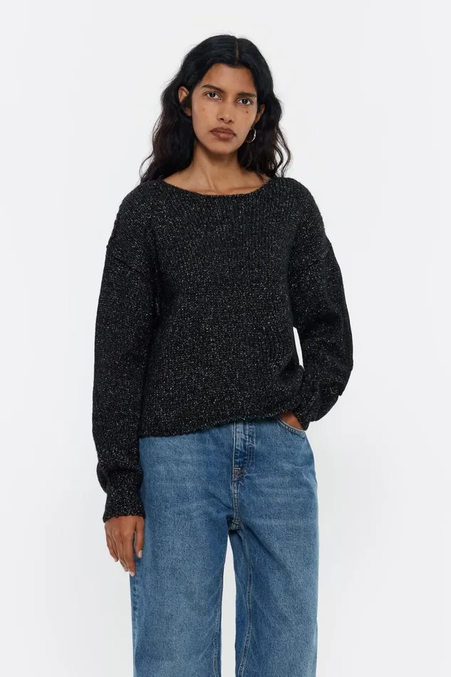 Black Multicolor Seams Sweater Black Women Bimba Y Lola Knitwear