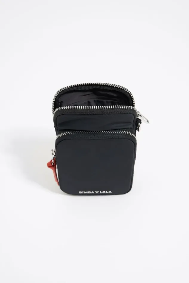Black Nylon Mini Bag Dark Anthracite Women Bimba Y Lola Mini Bags Black Nylon Mini Bag Dark Anthracite Women Bimba Y Lola Mini Bags