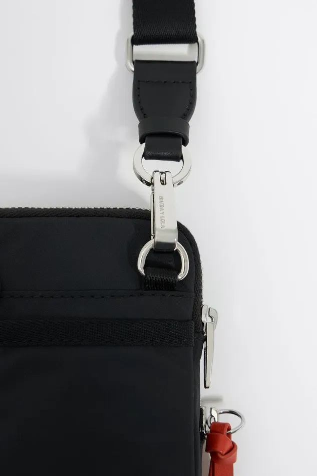Black Nylon Mini Bag Dark Anthracite Women Bimba Y Lola Mini Bags Black Nylon Mini Bag Dark Anthracite Women Bimba Y Lola Mini Bags