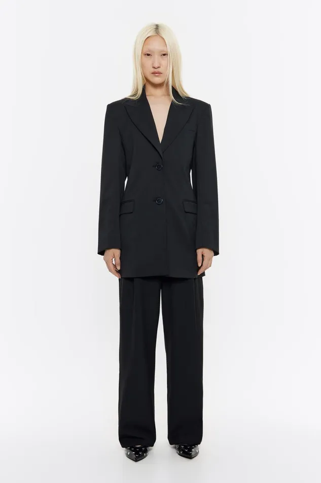 Black Tailored Jacket Black Women Bimba Y Lola Total Look Black Tailored Jacket Black Women Bimba Y Lola Total Look