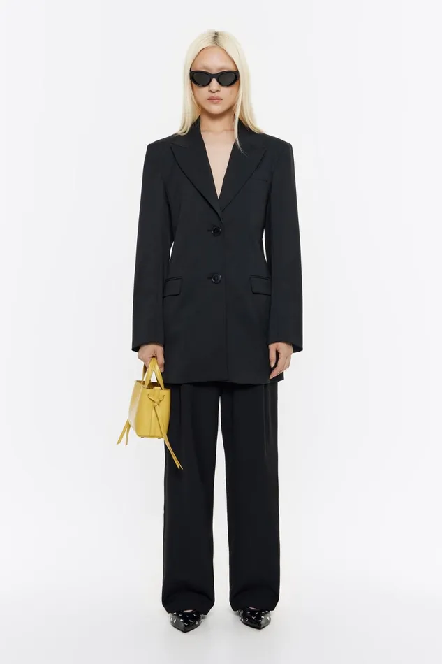 Black Tailored Jacket Black Women Bimba Y Lola Total Look Black Tailored Jacket Black Women Bimba Y Lola Total Look
