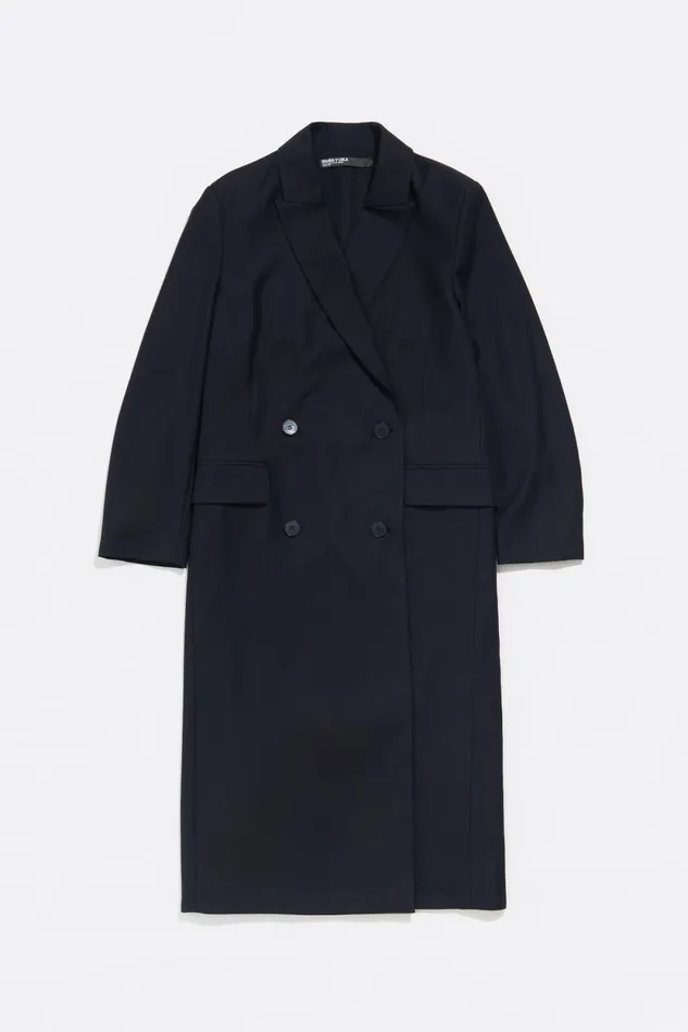 Black Tailored Maxi Jacket Black Women Bimba Y Lola Party