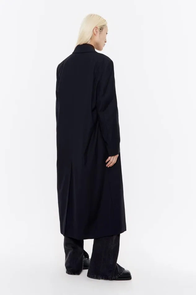 Black Tailored Maxi Jacket Black Women Bimba Y Lola Party Black Tailored Maxi Jacket Black Women Bimba Y Lola Party