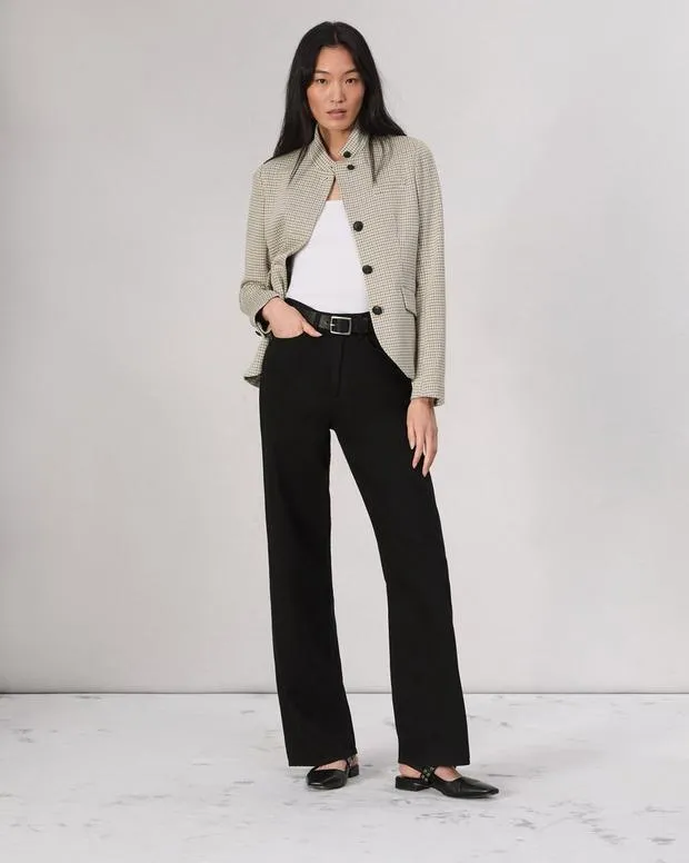Blazers and Vests Women Rag and Bone Slade Plaid Blazer Grey Multi