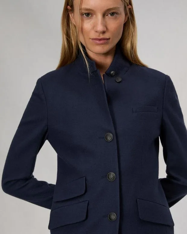 Blazers and Vests Women Rag and Bone Slade Wool Blazer Navy