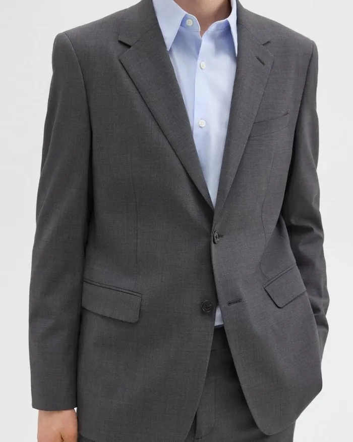 Blazers Jackets Men Theory Chambers Blazer In Stretch Wool Medium Charcoal Blazers Jackets Men Theory Chambers Blazer In Stretch Wool Medium Charcoal