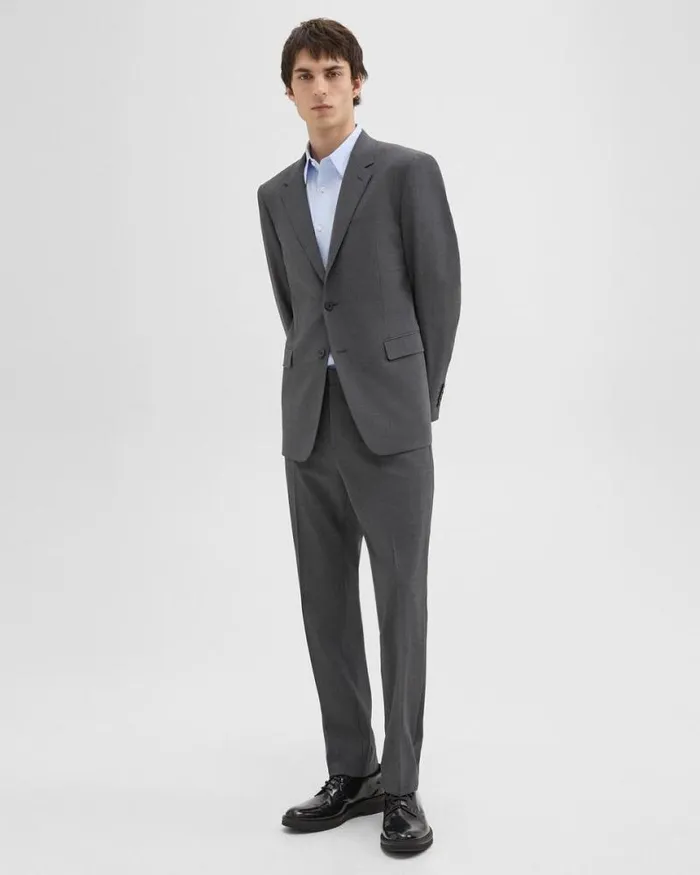 Blazers Jackets Men Theory Chambers Blazer In Stretch Wool Medium Charcoal Blazers Jackets Men Theory Chambers Blazer In Stretch Wool Medium Charcoal