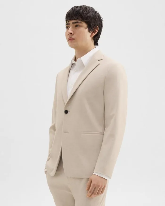 Blazers Jackets Men Theory Clinton Blazer In Printed Precision Ponte Sand Multi Blazers Jackets Men Theory Clinton Blazer In Printed Precision Ponte Sand Multi