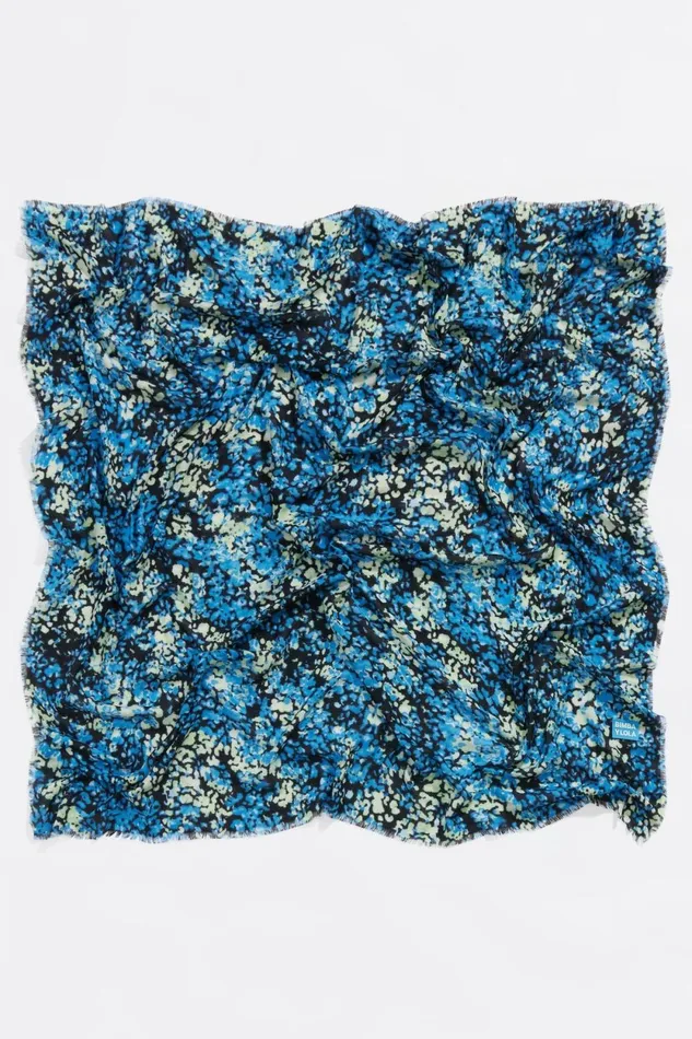 Blue Leminous Print Shawl Blue Women Bimba Y Lola Scarves Blue Leminous Print Shawl Blue Women Bimba Y Lola Scarves