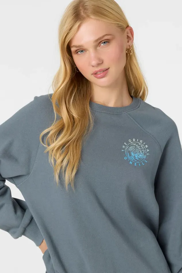 BOARDWALK CREWNECK FLEECE Washed Slate Women O039NEILL Collections
