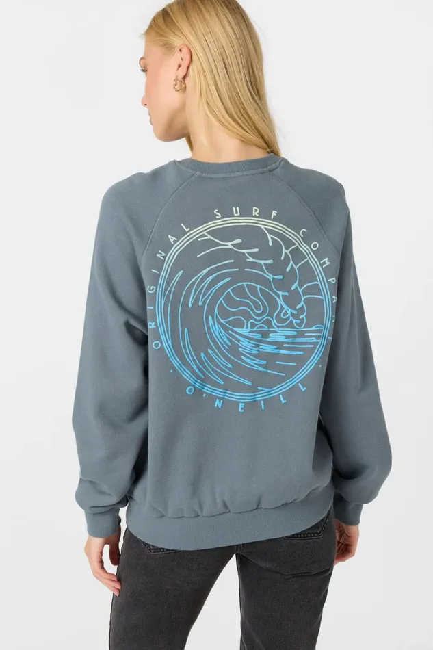BOARDWALK CREWNECK FLEECE Washed Slate Women O039NEILL Collections