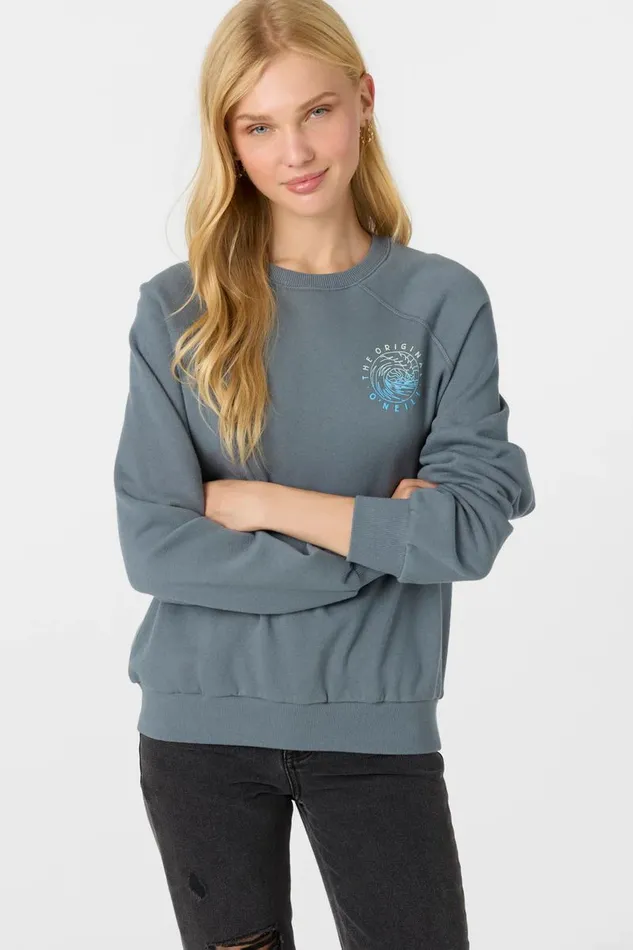 BOARDWALK CREWNECK FLEECE Washed Slate Women O039NEILL Collections