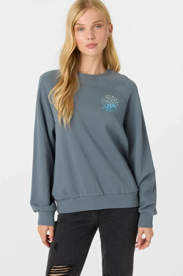 BOARDWALK CREWNECK FLEECE Washed Slate Women O039NEILL Collections