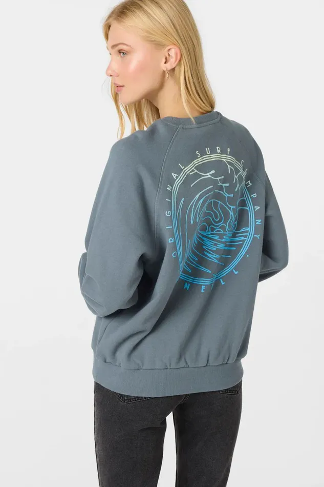BOARDWALK CREWNECK FLEECE Washed Slate Women O039NEILL Collections