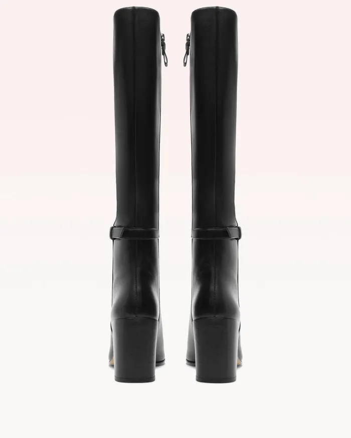 Boots Women Alexandre Birman Candance Tall Boot 8211 Luxury Leather Boots 8211 Black KneeHigh Boots Alexandre Birman Black