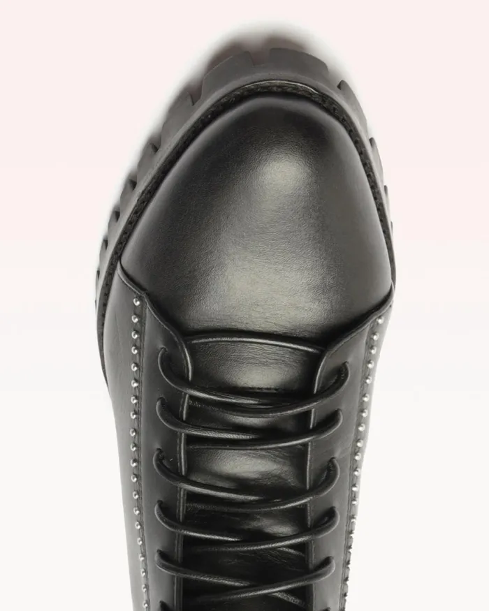 Boots Women Alexandre Birman Evelyn Studded Combat Boots 8211 Black Lace Up Booties 8211 Designer Combat Boots Black