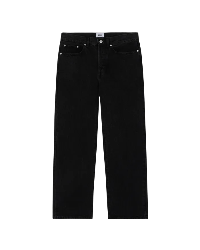 BOTTOMS CLASSIC BAGGY DENIM Faded Black 8211 OBEY Clothing Men