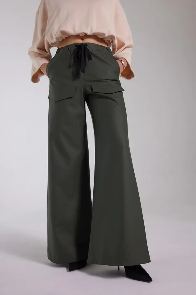 Bottoms Women Stutterheim Jarla Trousers Dark Green