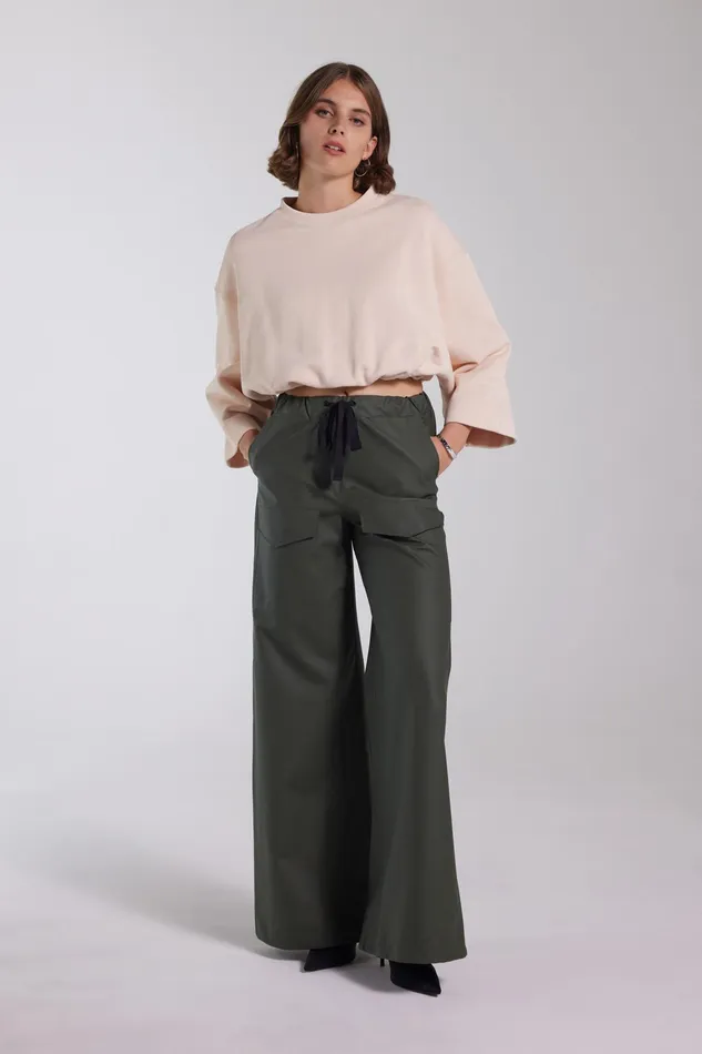 Bottoms Women Stutterheim Jarla Trousers Dark Green