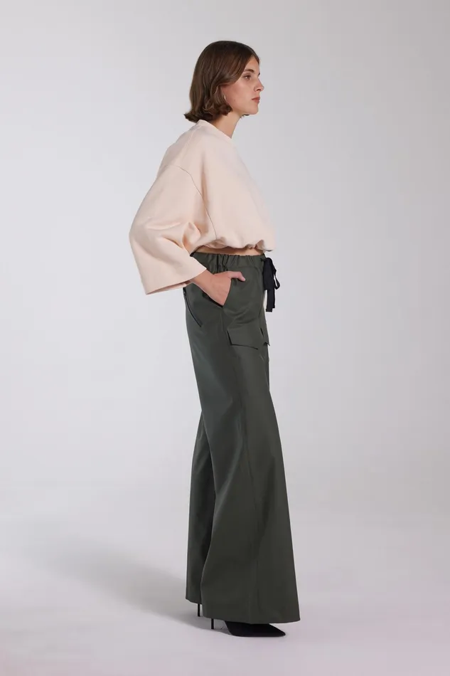 Bottoms Women Stutterheim Jarla Trousers Dark Green