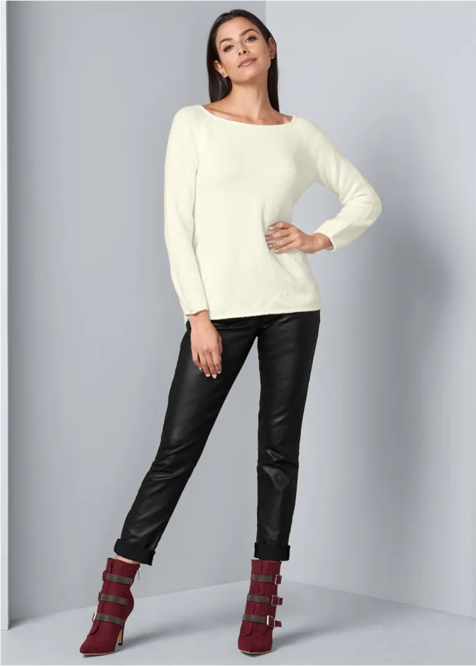 BOW DETAIL SWEATER Off White Women VENUS Sexy Sweaters