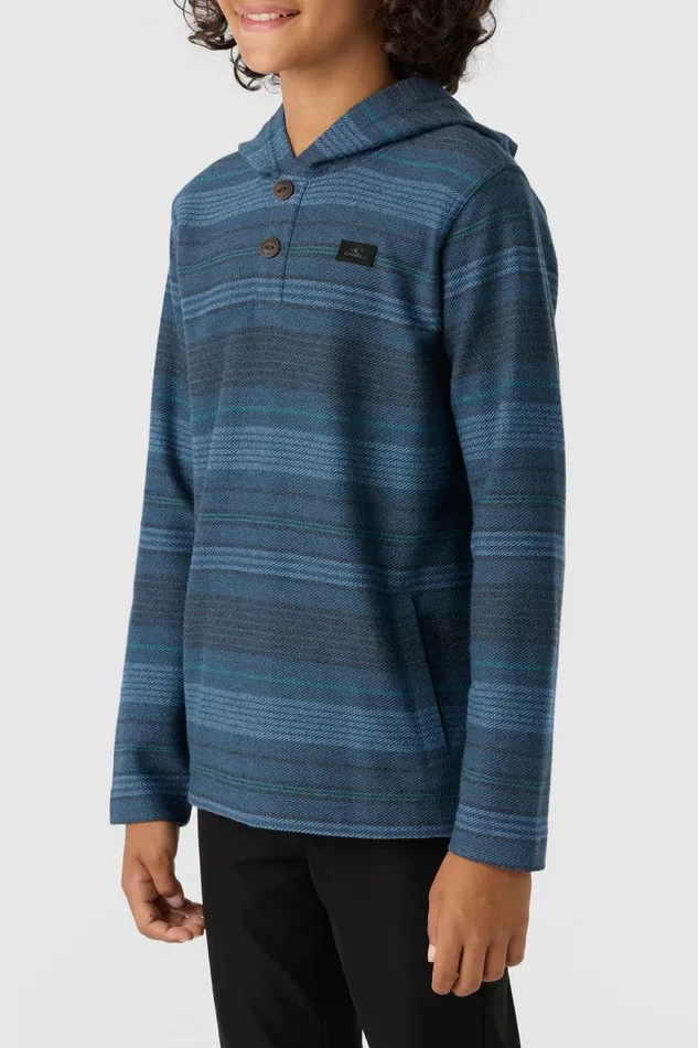 BOY039S BAVARO STRIPE PONCHO FLEECE PULLOVER Midnight Navy Kids O039NEILL Boy039S Clothing