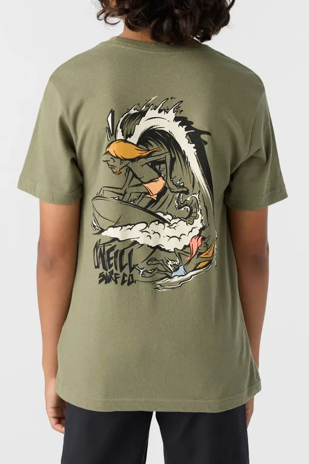 BOY039S DROP IN TEE Deep Lichen Green Kids O039NEILL Boy039S Clothing
