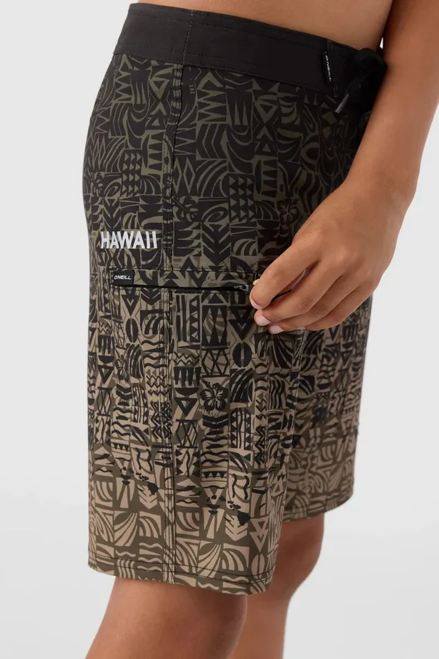 BOY039S HYPERFREAK HEAT HAWAII 17034 BOARDSHORTS Dark Olive Kids O039NEILL Boy039S Clothing