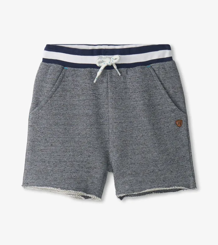 Boys Flame Blue Raw Hem Shorts Hatley
