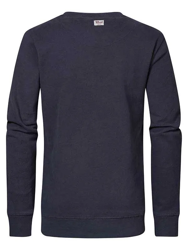 Boys Knits and Sweats Petrol Industries Pullover With Logo Artwork Raven Grey