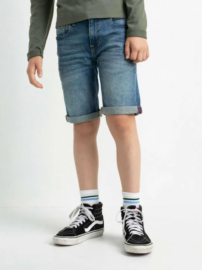 Boys Shorts Petrol Industries Bullseye Denim Shorts Medium Blue