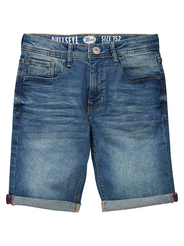 Boys Shorts Petrol Industries Bullseye Denim Shorts Medium Blue