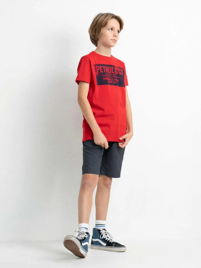 Boys Shorts Petrol Industries Chino Shorts Raven Grey