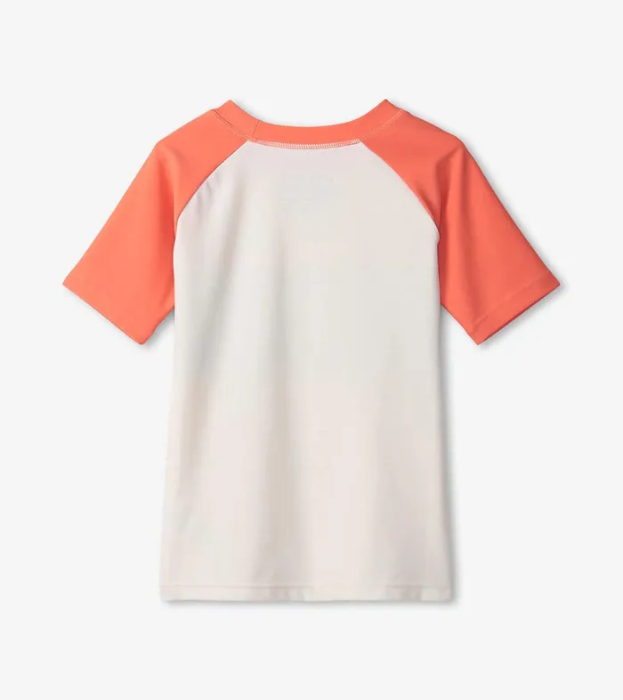 Boys Surfer Stripes Short Sleeve Rashguard Hatley