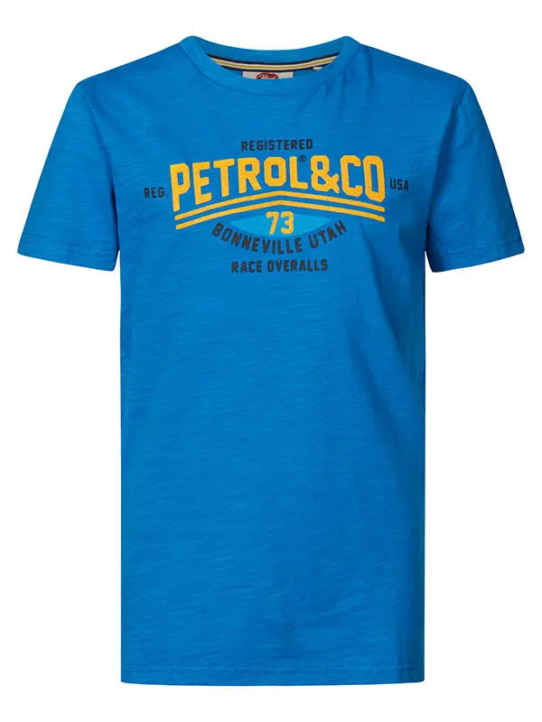 Boys TShirts Petrol Industries Artwork TShirt Electric Blue