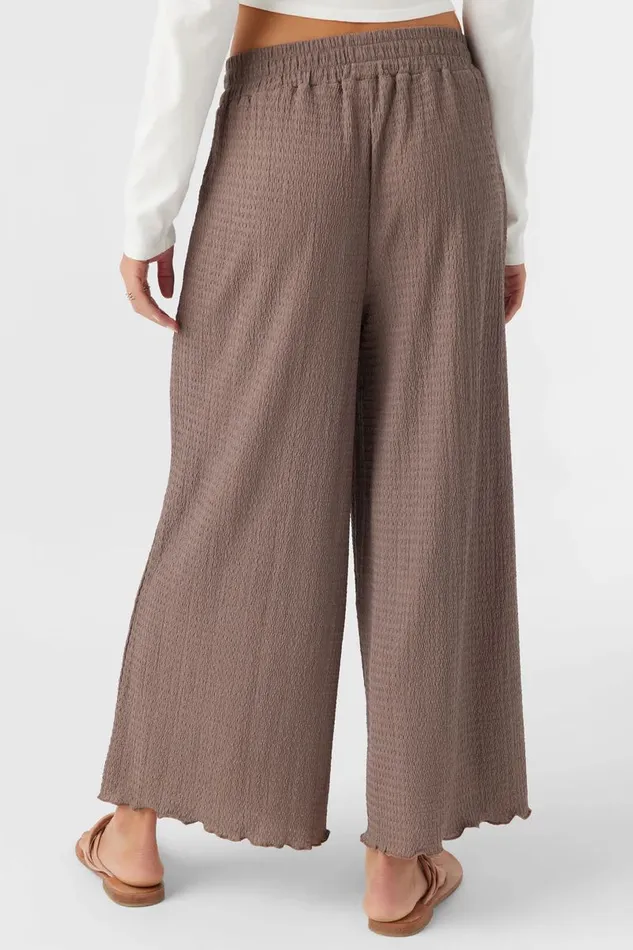 BRIDGETTE TEXTURED KNIT PULLON CROPPED PANTS Deep Taupe Women O039NEILL Collections