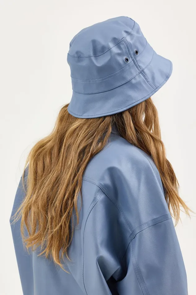 Bucket Hats Women Stutterheim Lee X STUTTERHEIM Bucket Hat Ash Blue