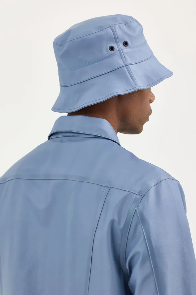 Bucket Hats Women Stutterheim Lee X STUTTERHEIM Bucket Hat Ash Blue