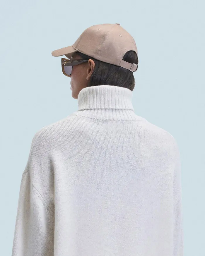 Caps From Future Embroidered Heart Curved Visor Cap Taupe