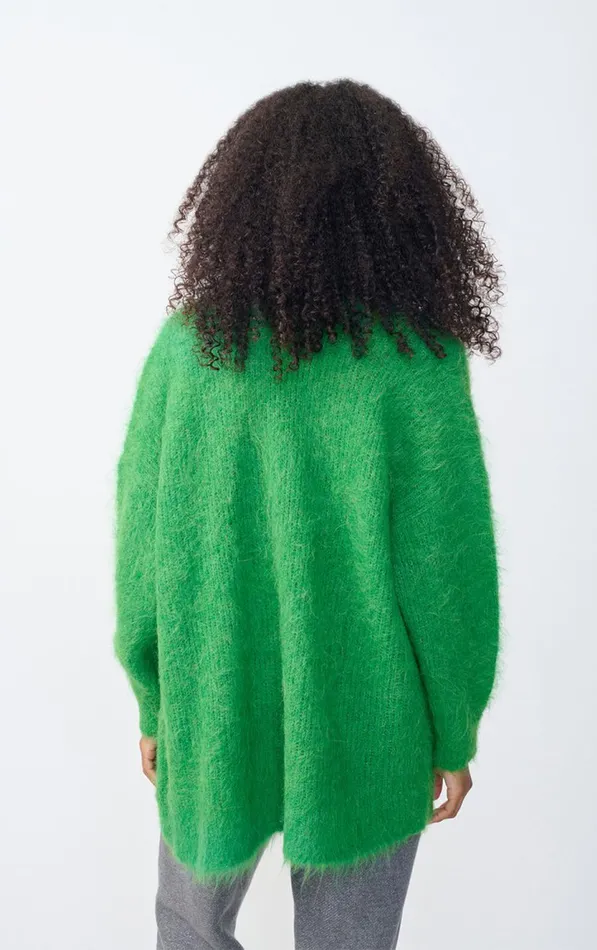 Cardigan Bymi Melange Clover Women American Vintage Jumpers and Cardigans Cardigan Bymi Melange Clover Women American Vintage Jumpers and Cardigans
