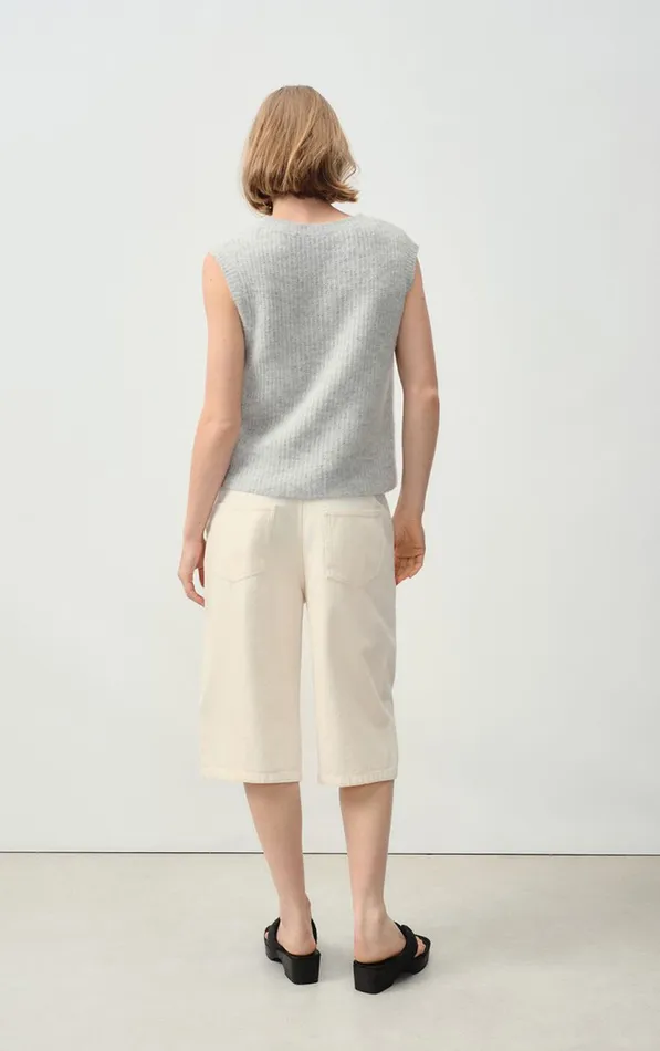 Cardigan East Heather Grey Women American Vintage Jumpers and Cardigans Cardigan East Heather Grey Women American Vintage Jumpers and Cardigans