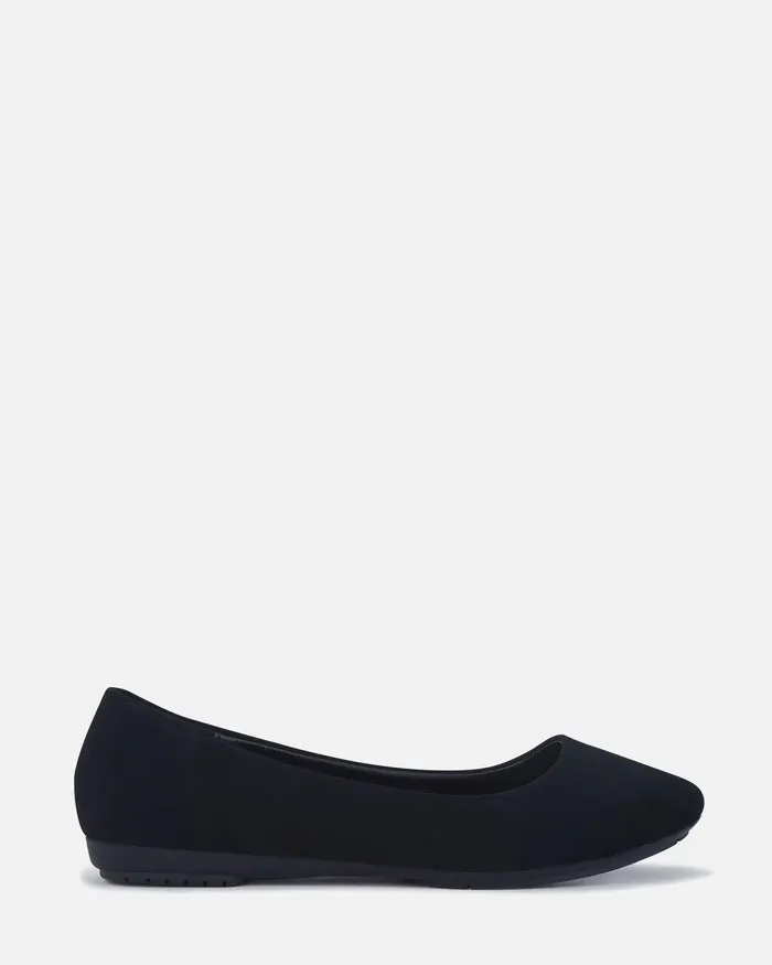 Casuals NOVO Shoes Women CARRY BLACK NUBUCK Ballet Flats